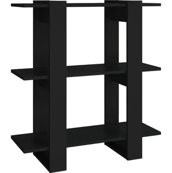 Knihovna Regál knihovna imitace dřeva černý 80 x 30 x 87 cm