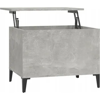 Konferenční stolek Konferenční stolek se zvedacím mechanismem, dřevěný, šedá betonu, 60x44,5 cm