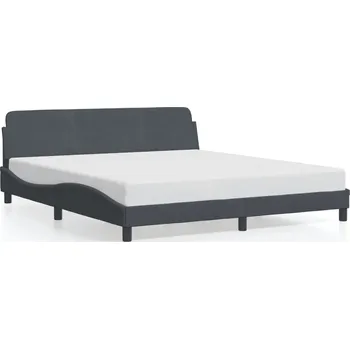 Postel Manželská kovová postel G02V 80x200 šedá