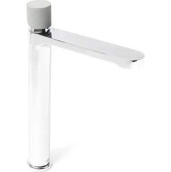 Vodovodní baterie Kvalitní umyvadlová baterie SAT Fusion bez vývodu, betonové pouzdro