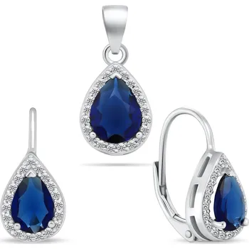 Módní doplněk Brilio Silver Okouzlující stříbrný set šperků se zirkony SET243WB (přívěsek, náušnice) + 2 měsíce na vrácení zboží