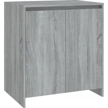 Komoda Boční skříňka se 2 dvířky, šedý dub sonoma, 70x41x75 cm