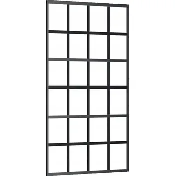 Interiérové dveře Posuvné dveře z ESG skla s hliníkovým rámem, 102x205 cm, čiré