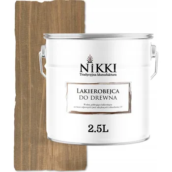 barva a nátěr na dřevo Lazurovací lak NIKKI 2,5 l hnědá, šedá satén