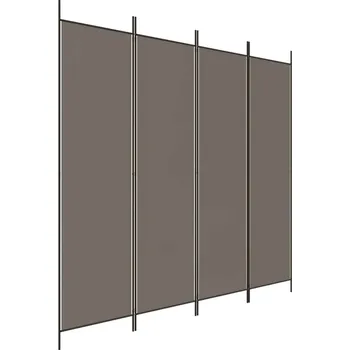 Paraván Paraván Skládací Antracitový 698x180 cm