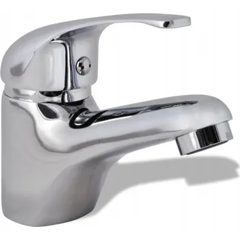 Vodovodní baterie Umyvadlová baterie páková chromovaná, 13x10 cm, Zinek