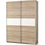 Šatní skříň se zásuvnými dveřmi Lima S-1 dub sonoma/bílá