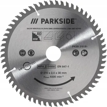 Pilový kotouč PARKSIDE - KOTOUČ PRO POKOSOVOU PILU - Ø210MM - 60 ZUBŮ - B1