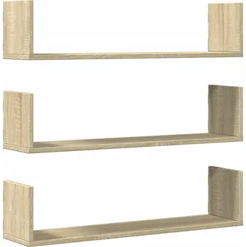 police Nástěnné police, dřevotříska, dub Sonoma, 80x18x18 cm