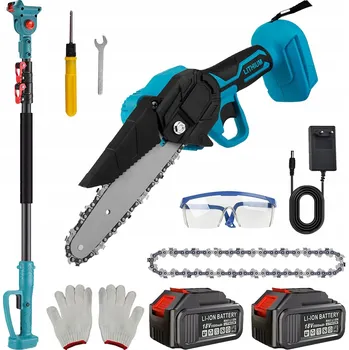 Pila Akumulátorová řetězová pila s teleskopickou tyčí na prořezávání větví