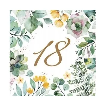 Papírový ubrousek Ubrousky 33x33 cm "Floral Frame 18" / 20 kusů