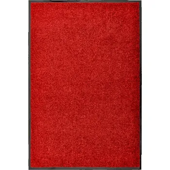 Rohožka Protiskluzová rohožka z polyamidu, červená, 90x60 cm, PVC