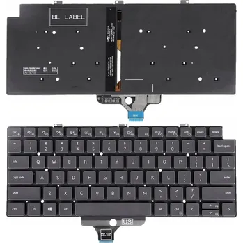 Náhradní klávesnice pro notebook Klávesnice 0J8C2M DELL 5320 5330 7320 7330 LED PCALL pro Dell