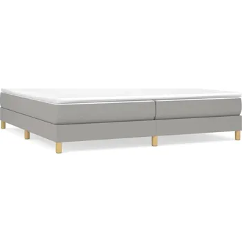 Postel Rám postele sametový světle šedý 203 x 200 x 25 cm