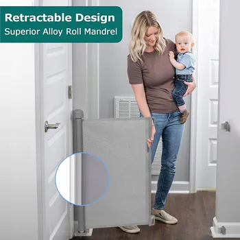 Dětská zábrana Zábrana na dveře, schody CD Land Plus, přišroubovatelná, šedá