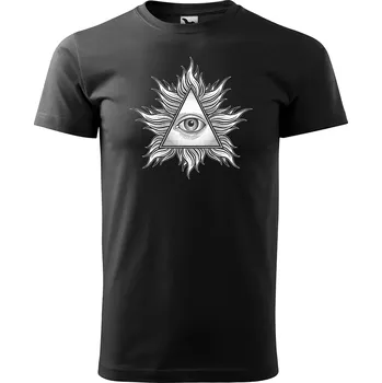 Sablio Tričko s potiskem Třetí oko - černé S
