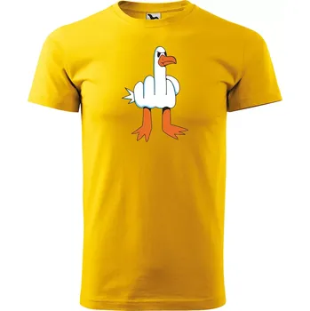 Sablio Tričko s potiskem Fuck Duck - žluté S