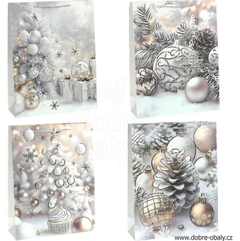 Dárková taška Vánoční papírová dárková taška XL - W055058 - Vánoční papírová d