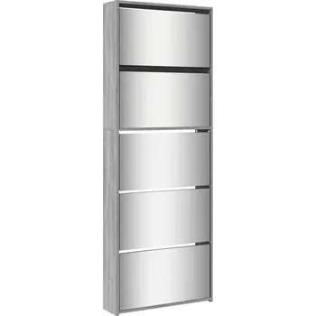 Botník Botník 5-úrovňová, šedý dub sonoma, 63x17x169,5 cm