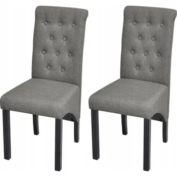 Jídelní židle Elegantní jídelní židle z látky, světle šedé, 42x57x95 cm