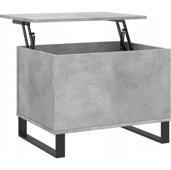 Konferenční stolek Konferenční stolek se zvedací deskou, šedý betonu, 60x44,5x45 cm