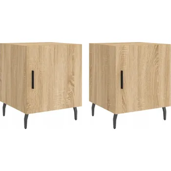 Noční stolek Noční stolek z dřevěného materiálu, dub sonoma, 40x40x50 cm