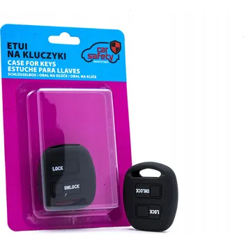 Černé silikonové pouzdro na klíče Toyota EPKC93 - styl a ochrana CARSAFETY