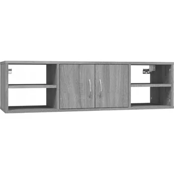 police Nástěnná police z dřevotřísky, šedý dub sonoma