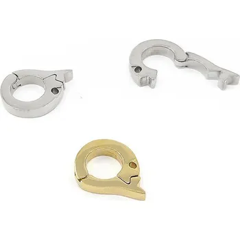 Materiál na výrobu šperku Leštěné náramkové zapínání 8x9mm - 1Ks - Nerez RL