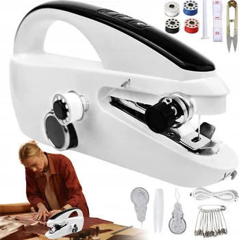 MINI ŠICÍ STROJ AUTOMATICKÝ ELEKTRICKÝ PŘENOSNÝ PRO ZAČÁTEČNÍKY