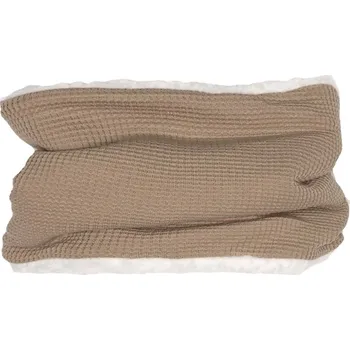 Nákrčník Nákrčník zimní tunel VAFLE - Tmavě béžová s beránkem Velikost: M