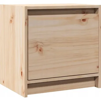 Noční stolek Noční stolek z masivního borovicového dřeva, 40 x 30,5 x 40 cm