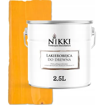 Lak na dřevo Lakýrno-mořidlo NIKKI 2,5 l zlatá, žlutá satén