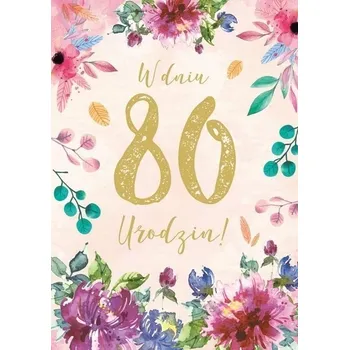 Obraz KARNET B6 PR-111 NAROZENINY 80