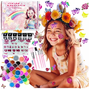 Tetování Třpytivé tetování omyvatelné Toys velká sada 152 dílů