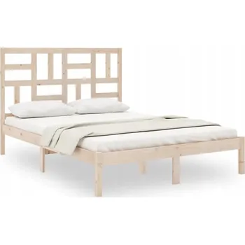 Postel Rám postele z masivního borovicového dřeva 195,5 x 126 x 104 cm, neošetřený