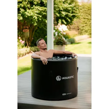 Koupací sud Otužovací káď AQUASTIC BrrFree 382L dropstitch black