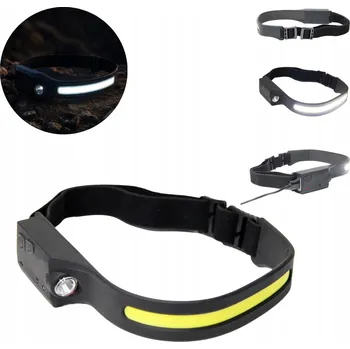 Čelovka VÝKONNÁ ČELOVKA S LED SENZOREM, COB, NABÍJENÍ USB, PLASTROL