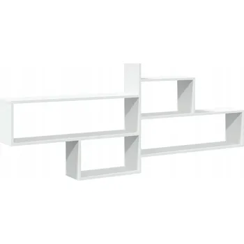 police Nástěnná police z dřevotřísky, bílá, 167,5x18x68 cm