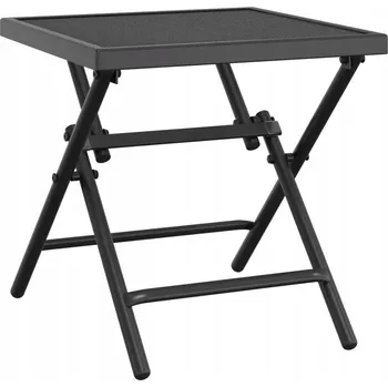 Zahradní stůl Skládací zahradní stolek antracitový 38 x 38 x 38 cm z oceli