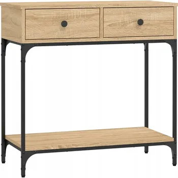 Konferenční stolek Konzolový stolek z dřevotřísky a kovu, dub Sonoma