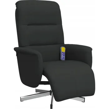 Křeslo Rozkládací Masážní Křeslo s Vibracemi, Černé, 71x84x105 cm