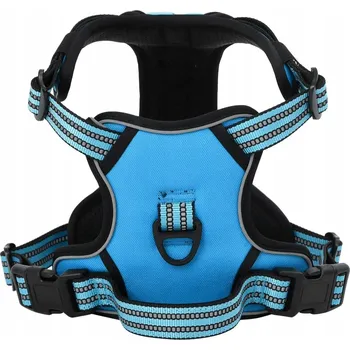 Postroj pro psa Postroj pro psa XL s odrazkami, modrý, rychlé zapínání, 58-89 cm, 5