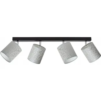 SPOTLIGHT Stropní Svítidlo 4xE27 Max.25W IP20 Černé s Béžovými Stínidly