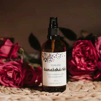 100% BIO marocká růžová voda damašská růže (hydrolát)| Maroqueen 200ml