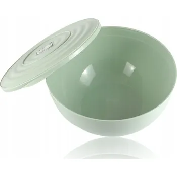 Miska s víkem 5,5L 5500ml Pevná Bílá Do Kuchyně Koupelny