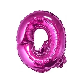 Balónek Fóliový balónek PÍSMENO "Q" růžový 35 cm