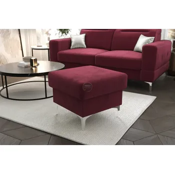 Taburet Nábytek PEGAS s.r.o. Taburet s úložným prostorem MALIBU 55x55 cm - Odstíny tmavě růžové