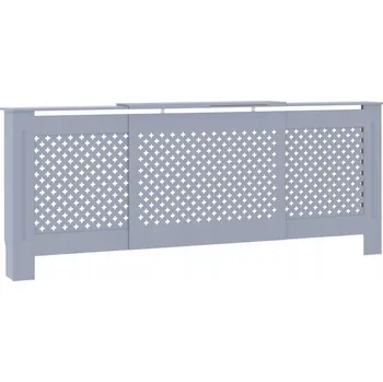 Obraz Kryt na radiátor MDF 3 x 3 cm šedý