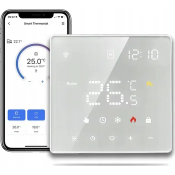 Bezdrátový Wi-Fi Termostat Tuya pro vytápění kotle / podlahové topení, programovatelný